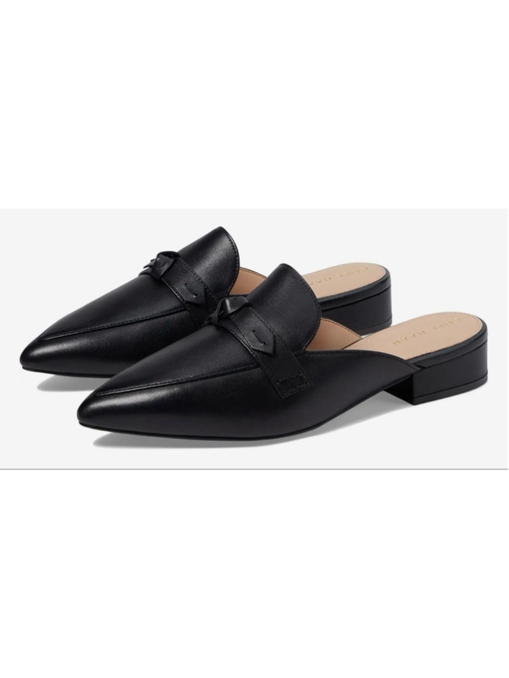 New Cole Haan Piper Bow Mule Black Size 9